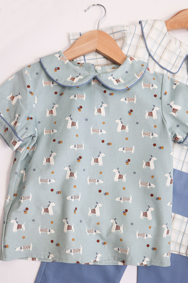 Tyler Top in Dogs, SIZE 4T