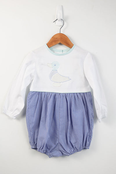 Matthew Bubble in Royal Gingham, SIZE 2T ***NO EMBROIDERY***