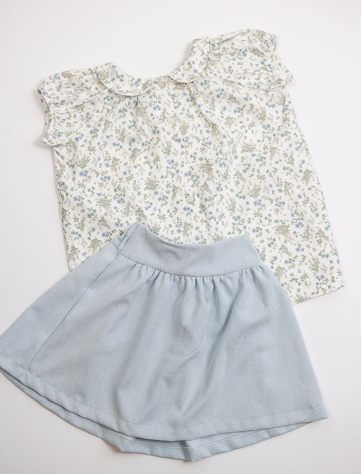 Cap Sleeve Top in English Garden, SIZE 8