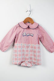 Connor Button On in Edinburgh Plaid, SIZE 12M