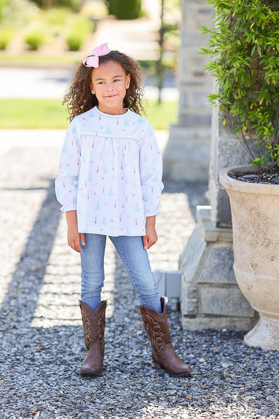 Brigitte Top in Nutcracker, SIZE 6
